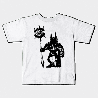 Anubis minimal silhouette white Kids T-Shirt